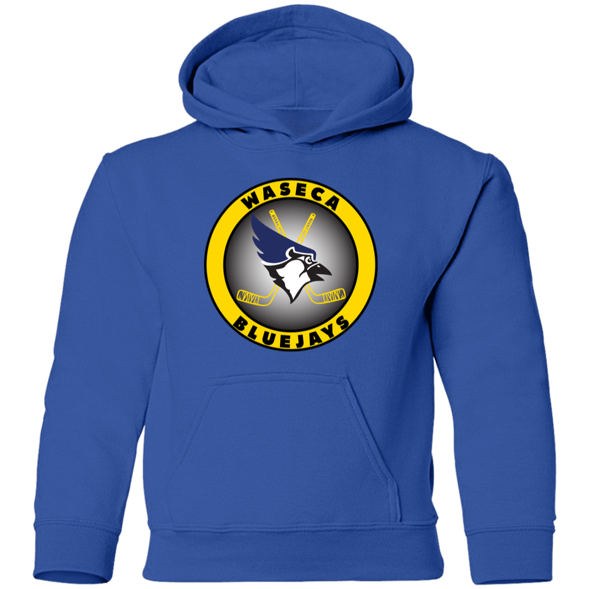 YOUTH Waseca Hockey Hoodie - Waseca Bluejay Hockey