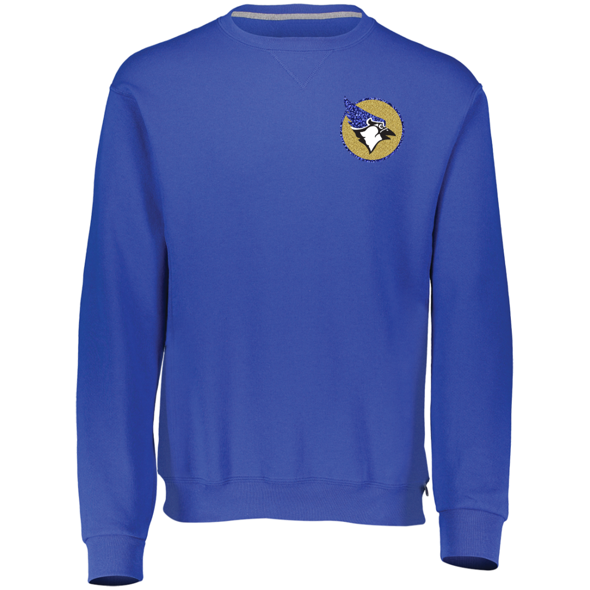 Waseca Bluejay Mom Sweatshirt - In My Bluejay Mom Era - Full Faux Glitter Design