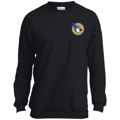 YOUTH Waseca Bluejay Sweatshirt - In My Bluejay Era - Faux Glitter Design