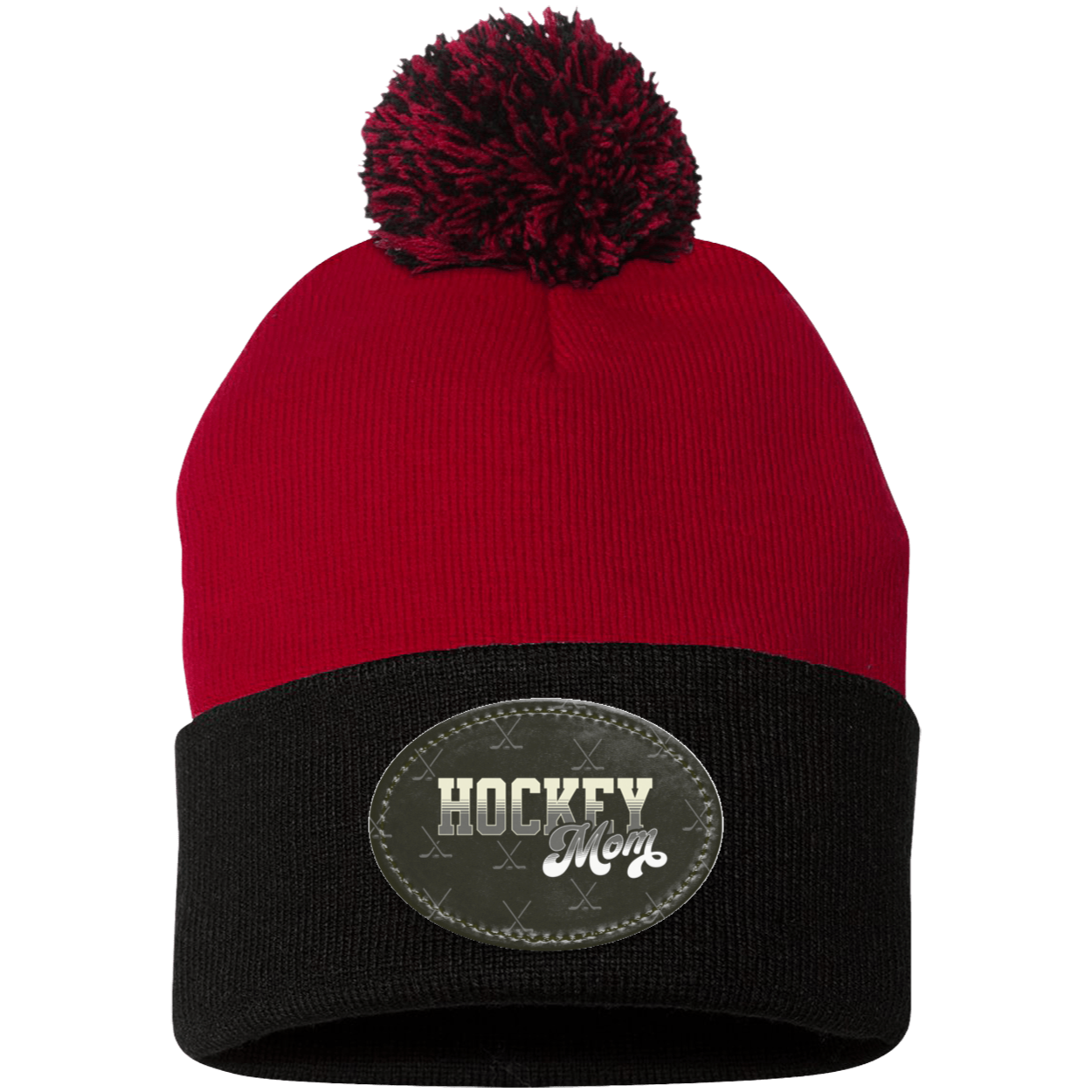 Hockey Mom Pom Beanie - Hockey Mom Hat - Hockey Hat for Mom - Hockey Mom Gift