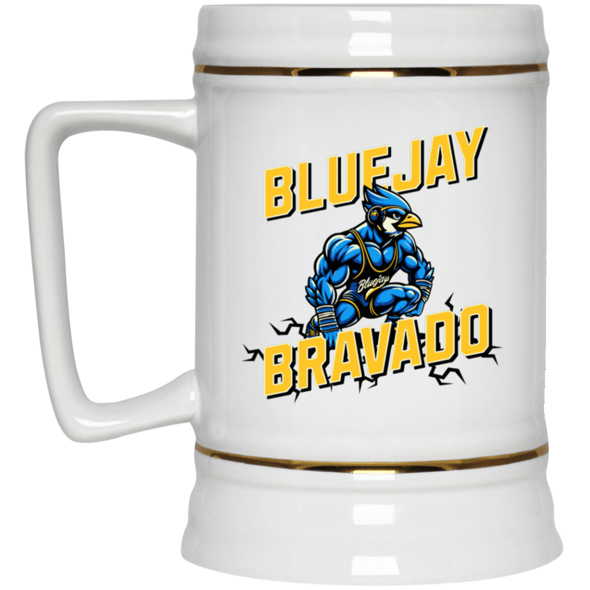 22oz Waseca Bluejay Ceramic Steins - Available in 4 designs!