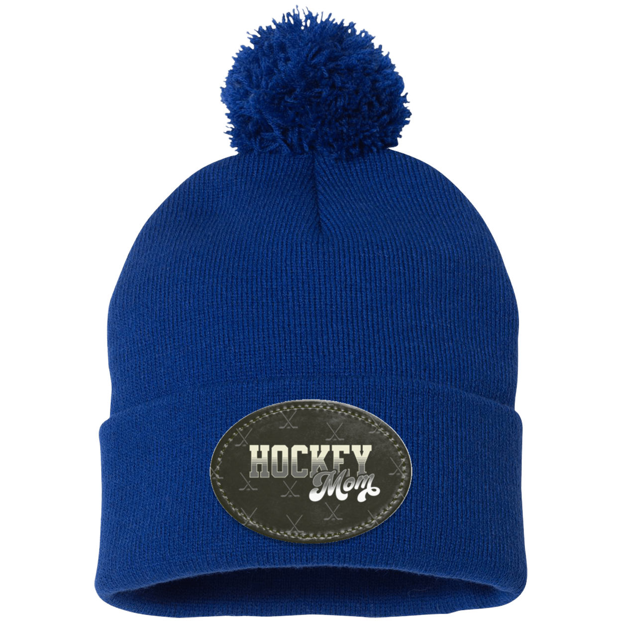 Hockey Mom Pom Beanie - Hockey Mom Hat - Hockey Hat for Mom - Hockey Mom Gift