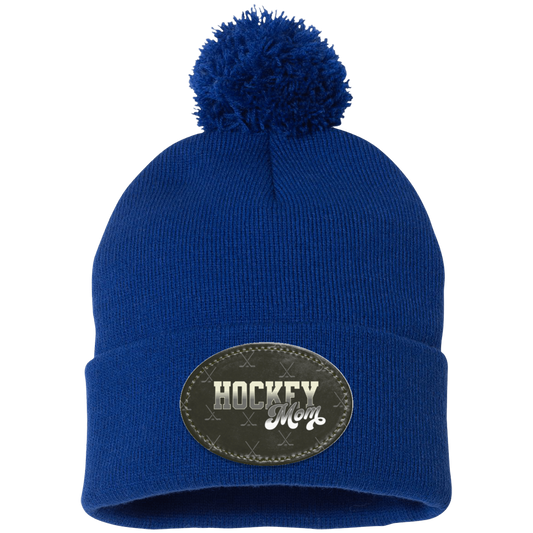 Hockey Mom Pom Beanie - Hockey Mom Hat - Hockey Hat for Mom - Hockey Mom Gift