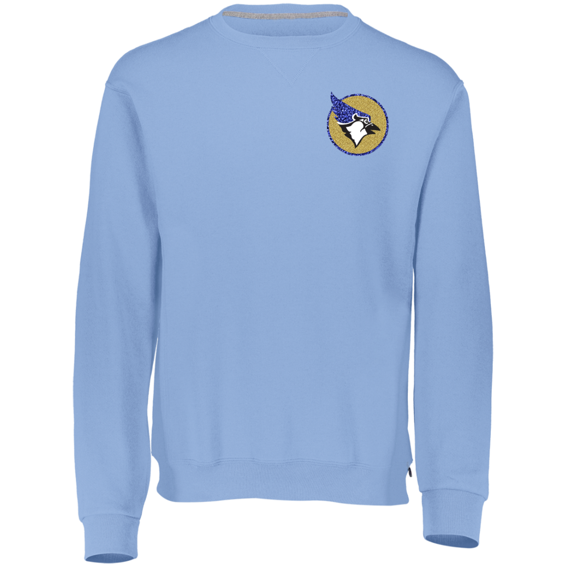 Waseca Bluejay Mom Sweatshirt - In My Bluejay Mom Era - Full Faux Glitter Design