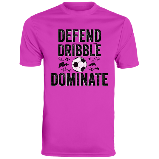 Youth "Defend, Dribble, Dominate" Soccer Shirt - Perfect for Young Players & Teams