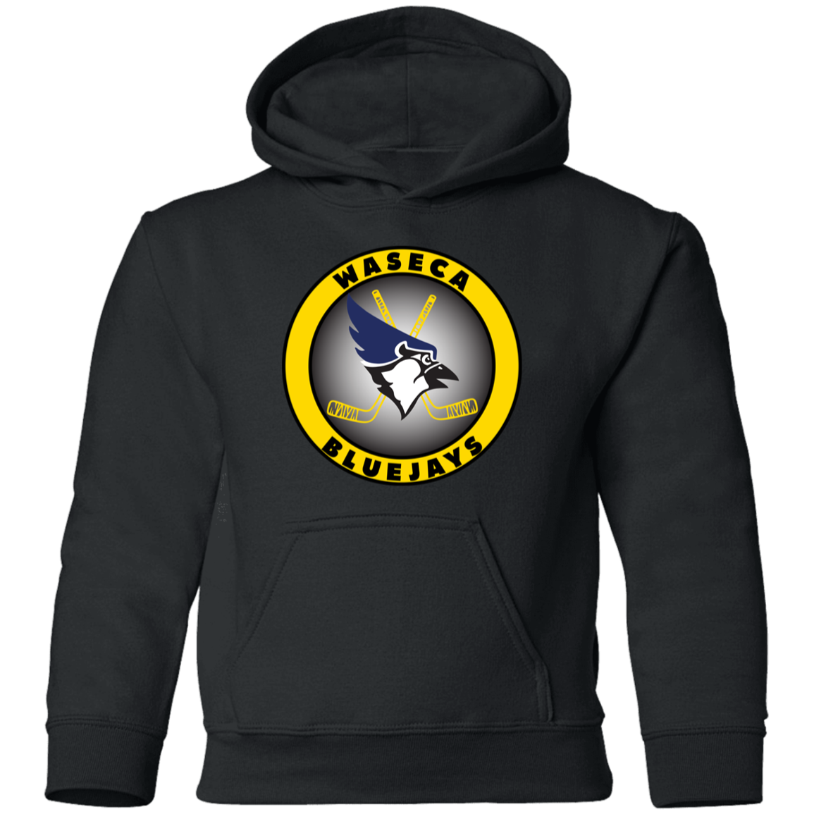 YOUTH Waseca Hockey Hoodie - Waseca Bluejay Hockey