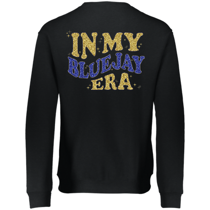 Teen Gift - Waseca Bluejays Sweatshirt - In My Bluejay Era - Full Faux Glitter Design