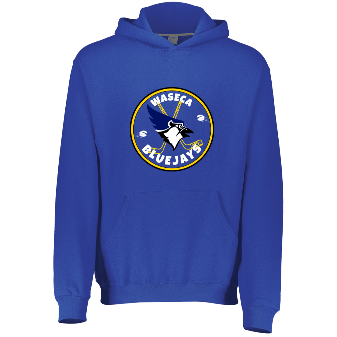 Youth Athletic Waseca Bluejay Hockey Hoodie