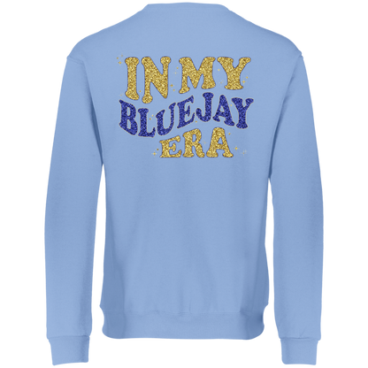 Teen Gift - Waseca Bluejays Sweatshirt - In My Bluejay Era - Full Faux Glitter Design