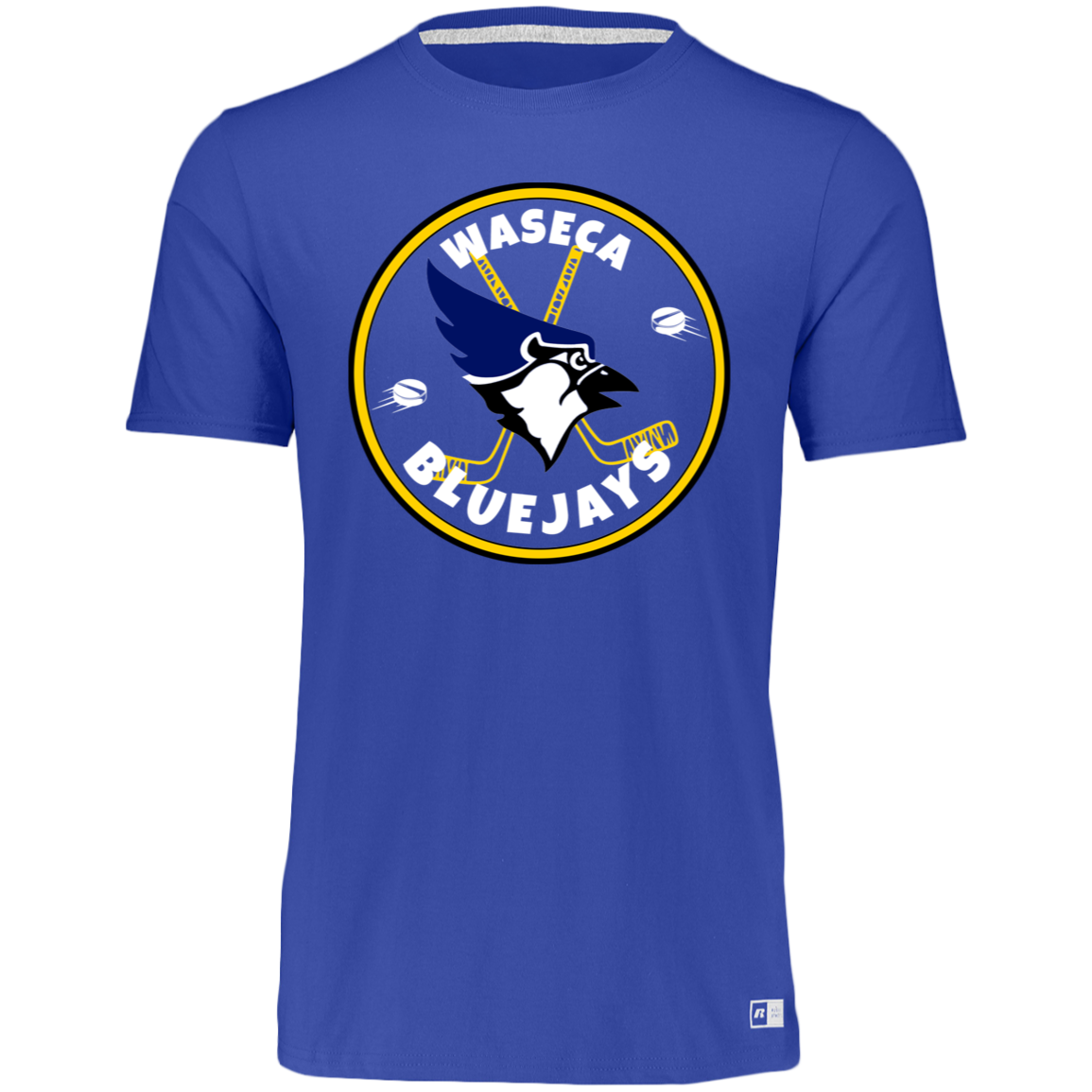 Waseca Bluejays Hockey Athletic T-shirt - Circle Logo