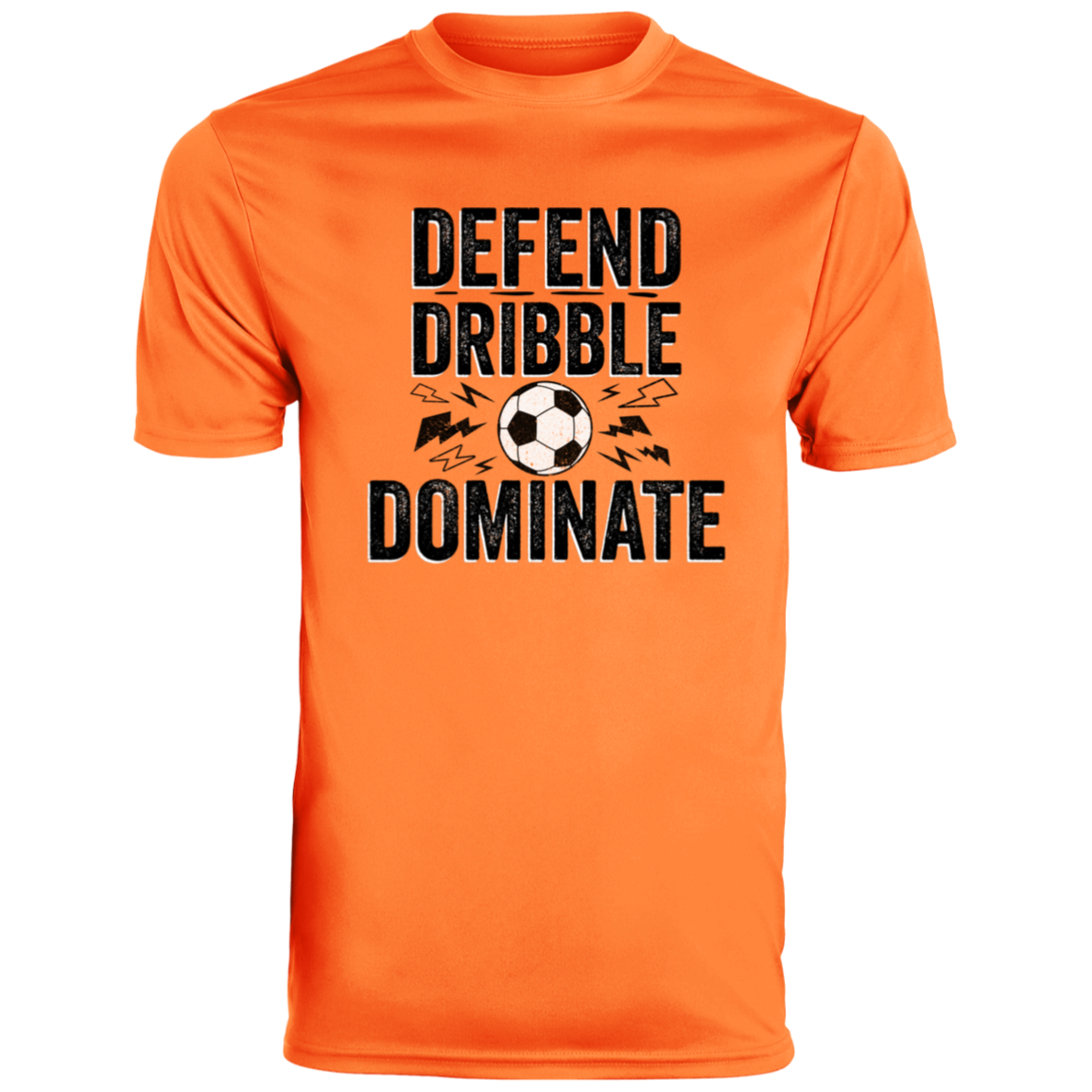 "Defend, Dribble, Dominate" Men's Soccer Shirt - Essential Gear for Players & Fans