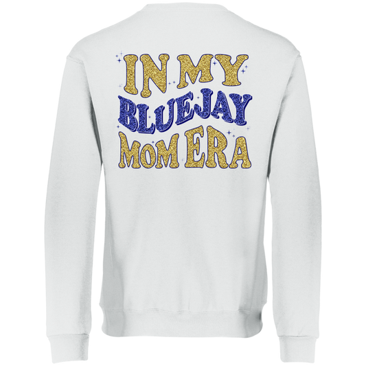 Waseca Bluejay Mom Sweatshirt - In My Bluejay Mom Era - Full Faux Glitter Design