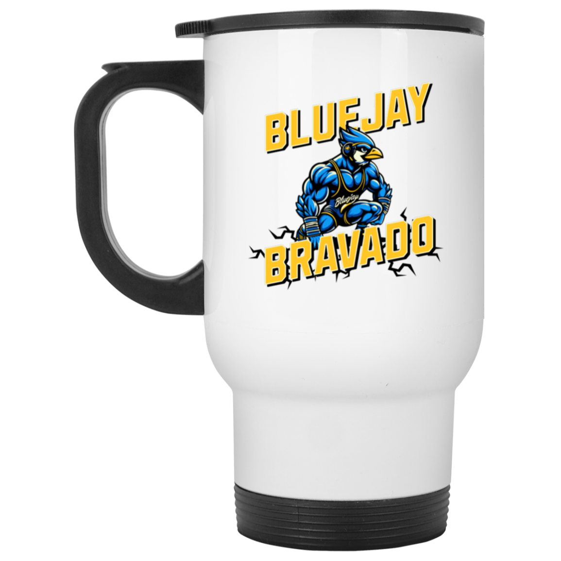 14oz Bluejay Wrestling Stainless Steel Tumblers - Four Exclusive Designs