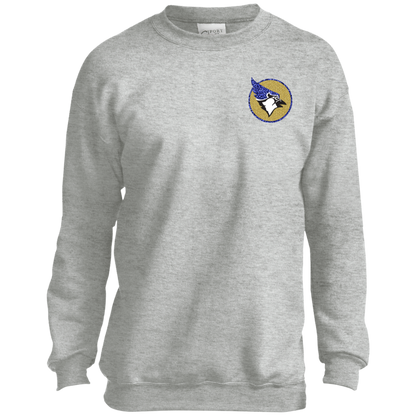 YOUTH Waseca Bluejay Sweatshirt - In My Bluejay Era - Faux Glitter Design