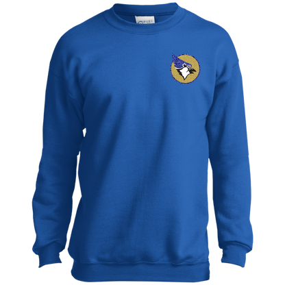 YOUTH Waseca Bluejay Sweatshirt - In My Bluejay Era - Faux Glitter Design