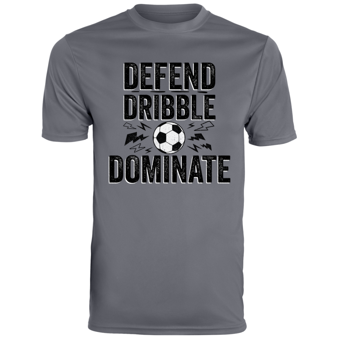 Youth "Defend, Dribble, Dominate" Soccer Shirt - Perfect for Young Players & Teams