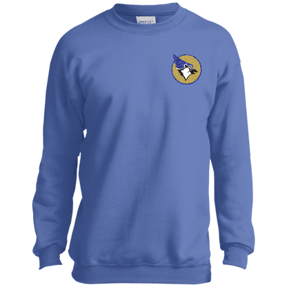 YOUTH Waseca Bluejay Sweatshirt - In My Bluejay Era - Faux Glitter Design