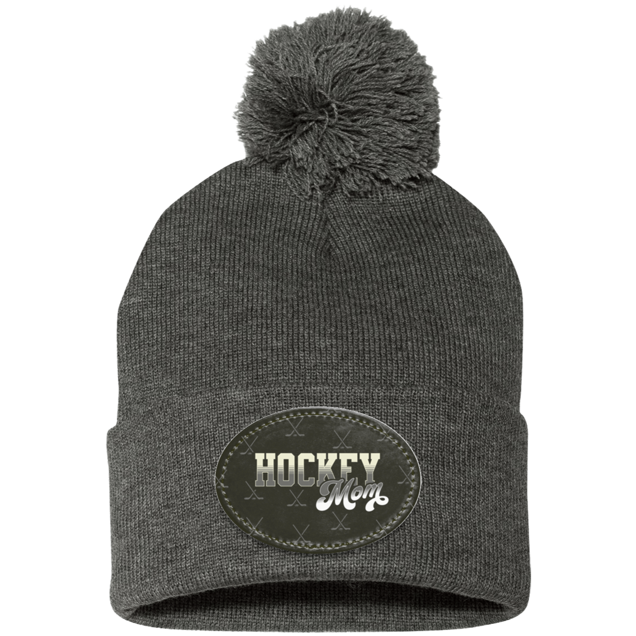 Hockey Mom Pom Beanie - Hockey Mom Hat - Hockey Hat for Mom - Hockey Mom Gift