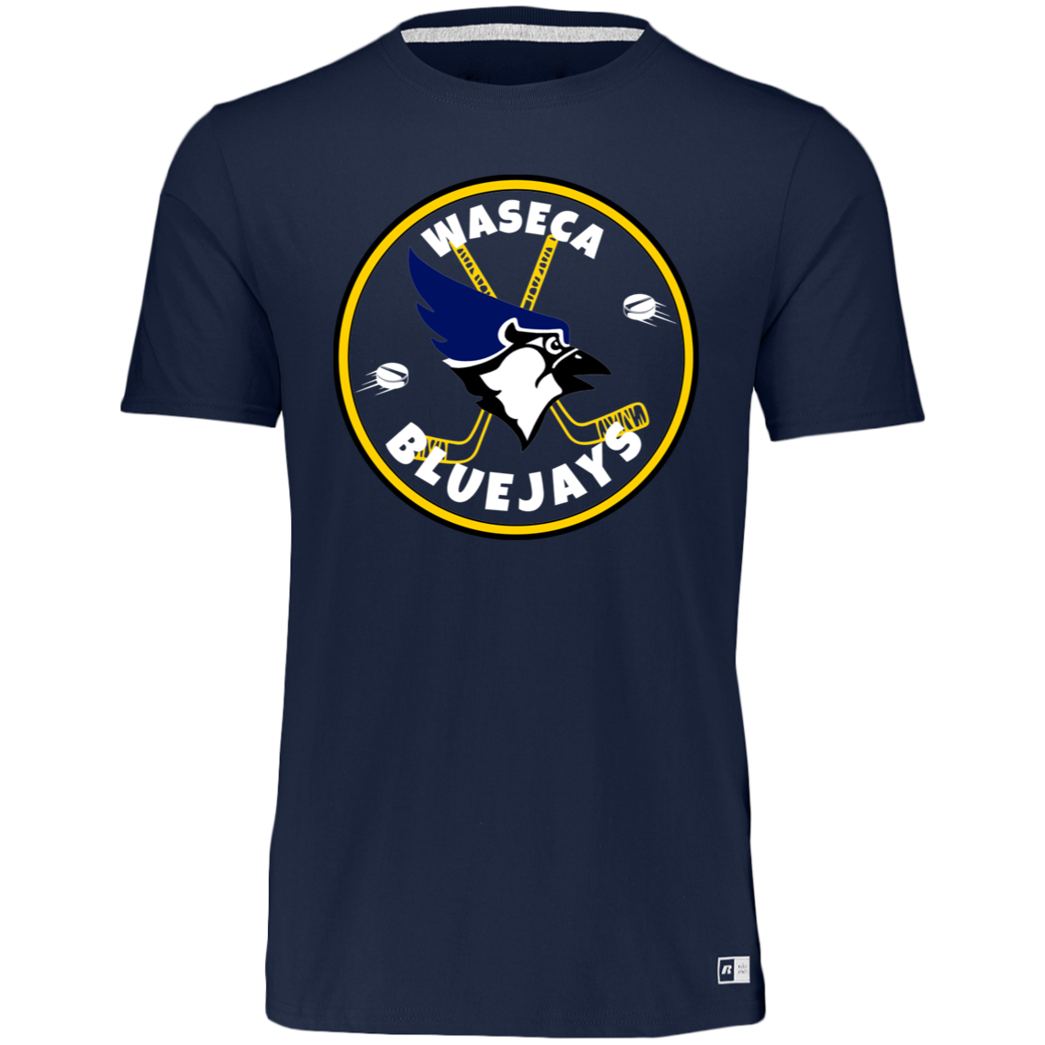 Waseca Bluejays Hockey Athletic T-shirt - Circle Logo