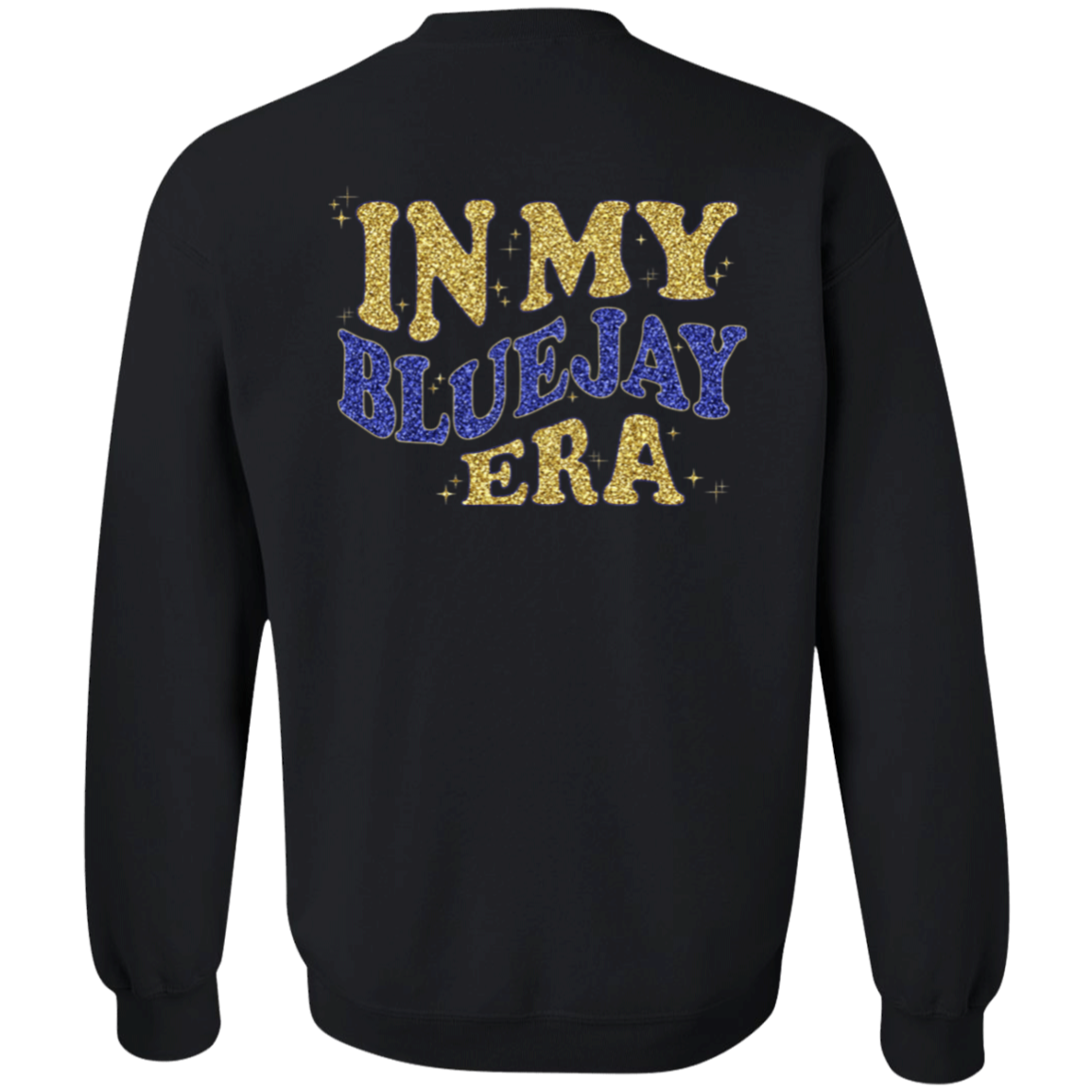 YOUTH Waseca Bluejay Sweatshirt - In My Bluejay Era - Faux Glitter Design