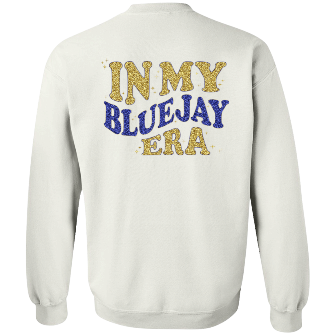 YOUTH Waseca Bluejay Sweatshirt - In My Bluejay Era - Faux Glitter Design