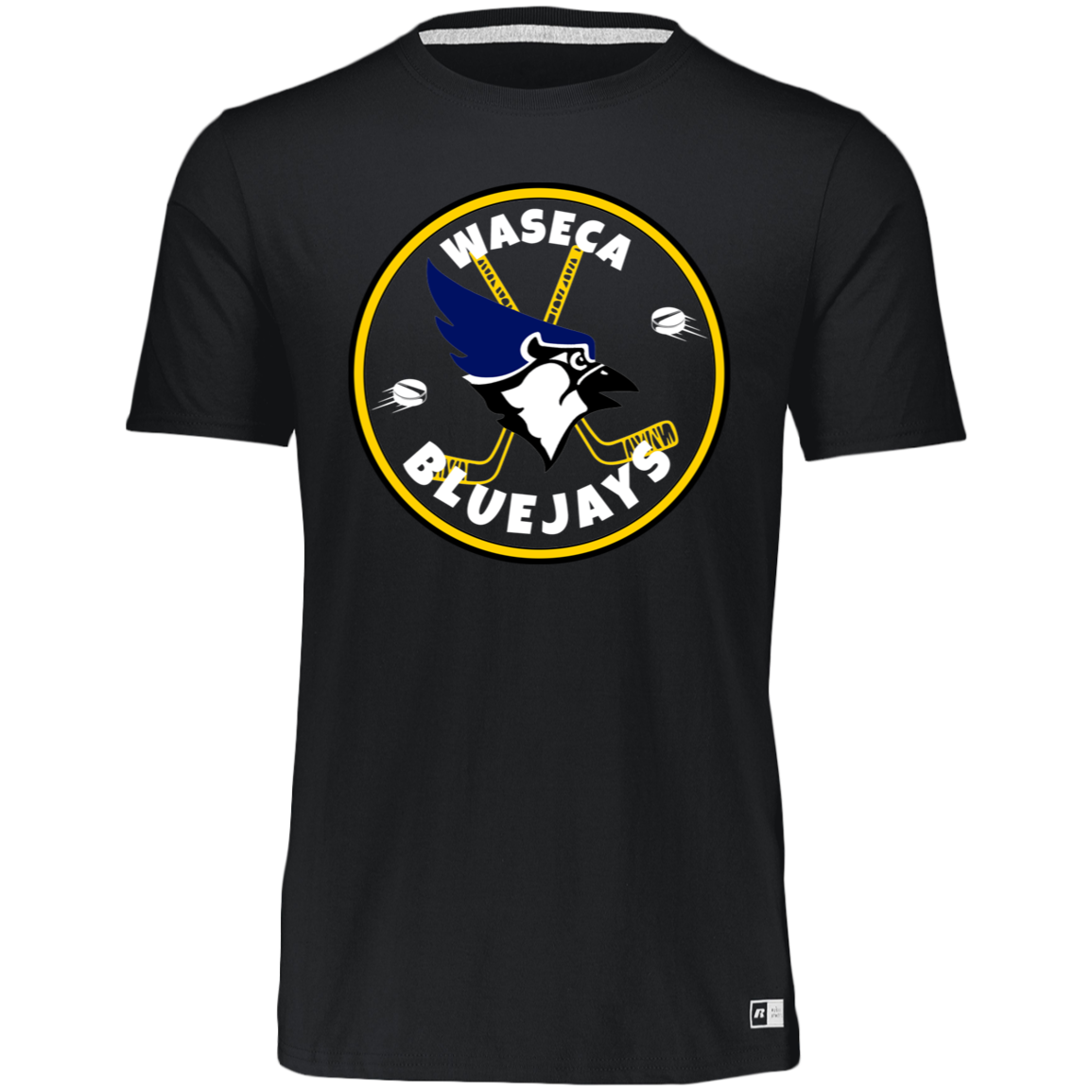 Waseca Bluejays Hockey Athletic T-shirt - Circle Logo