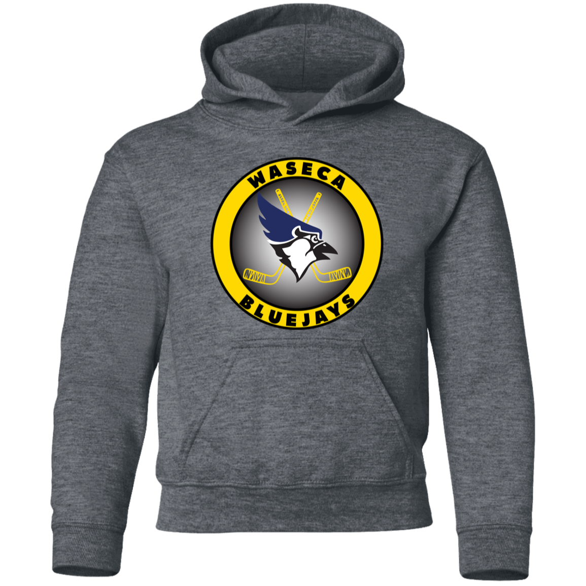 YOUTH Waseca Hockey Hoodie - Waseca Bluejay Hockey