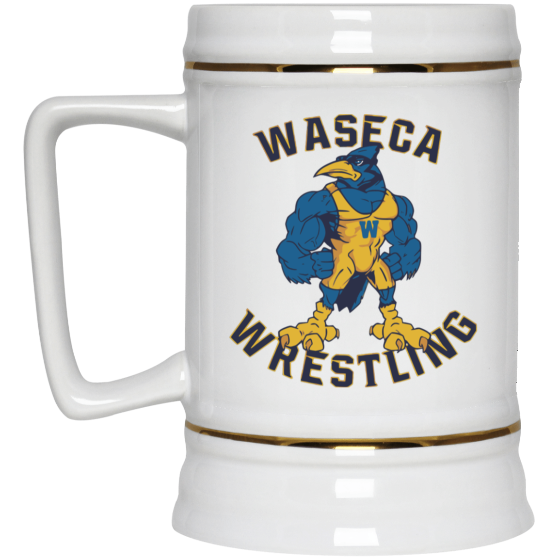 22oz Waseca Bluejay Ceramic Steins - Available in 4 designs!