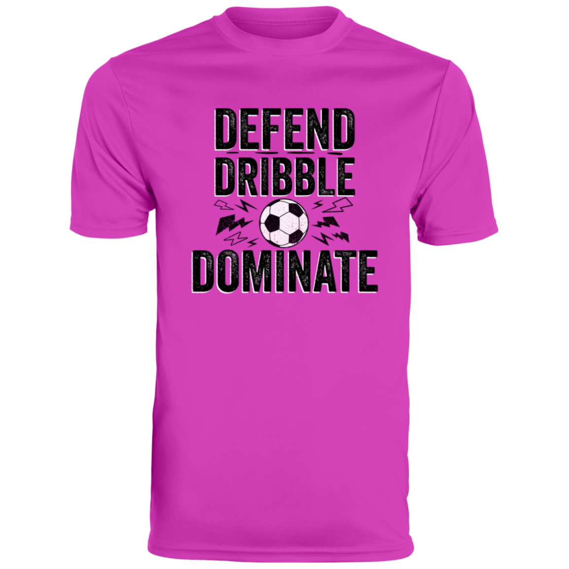 "Defend, Dribble, Dominate" Men's Soccer Shirt - Essential Gear for Players & Fans