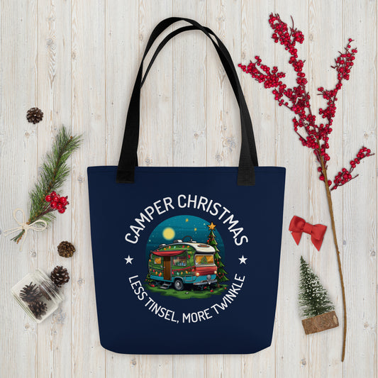 Christmas Camper Gift for the Camping Lover Tote Bag