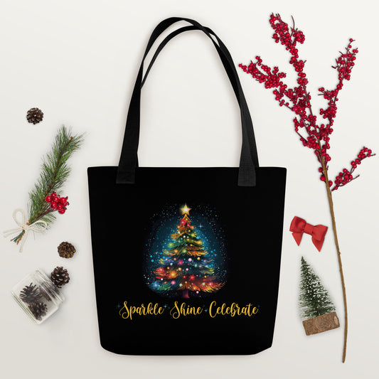 Sparkle Shine Celebrate Holiday Women's Gift Tote Bag