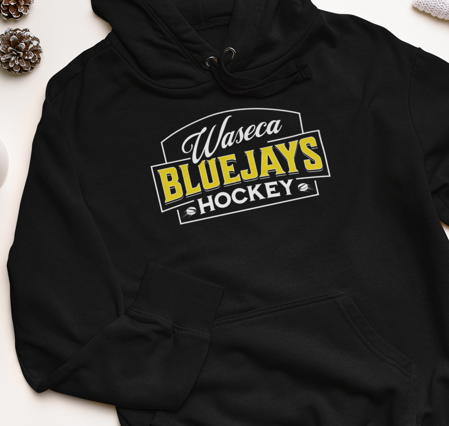 Waseca Bluejays Hockey Crest Design - Youth and Adult Sizes