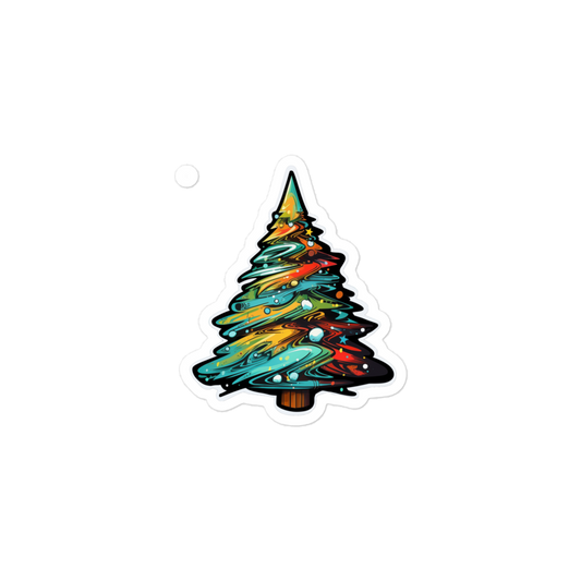 Graffiti Art Christmas Tree Sticker