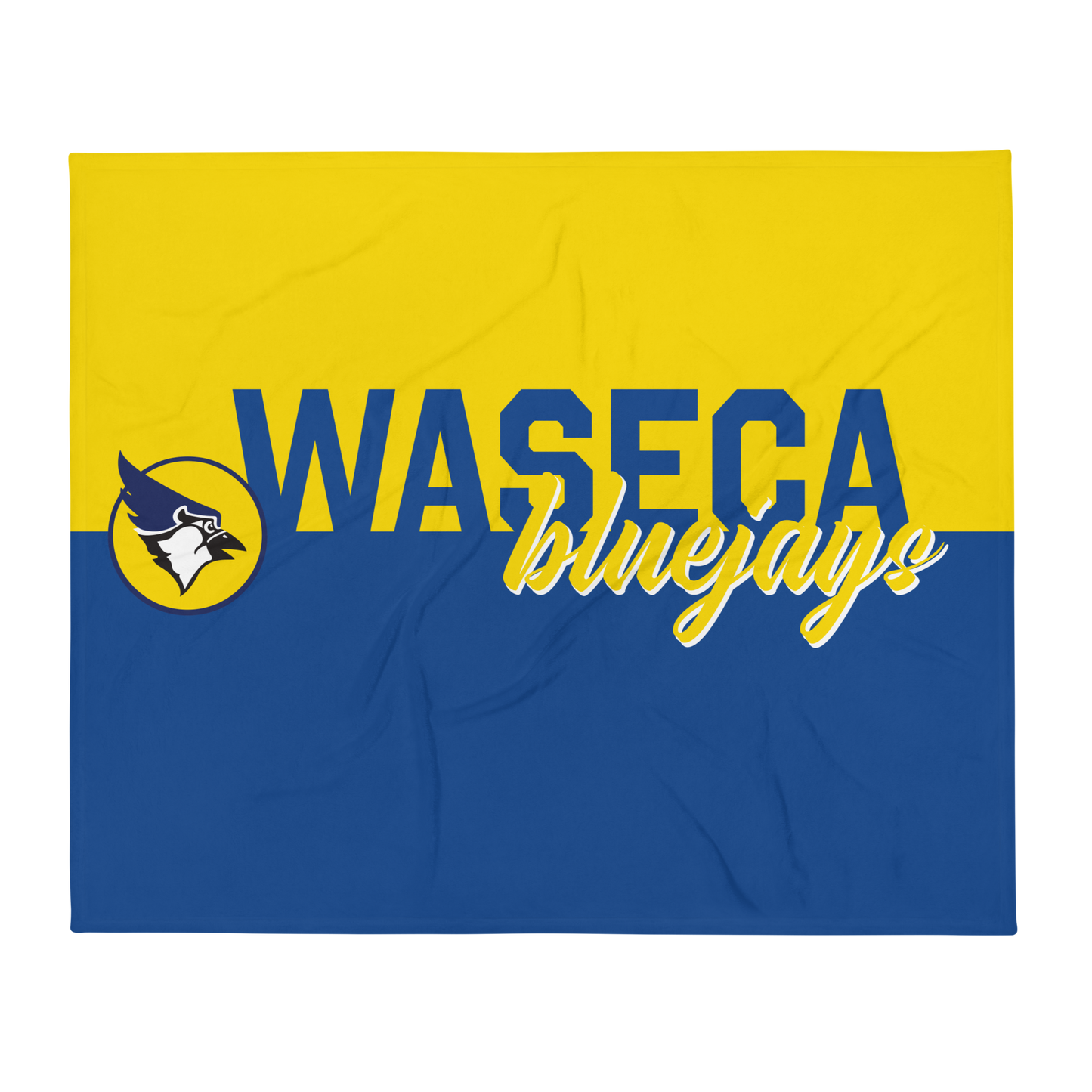 Waseca Bluejays Logo Silky Soft Blanket