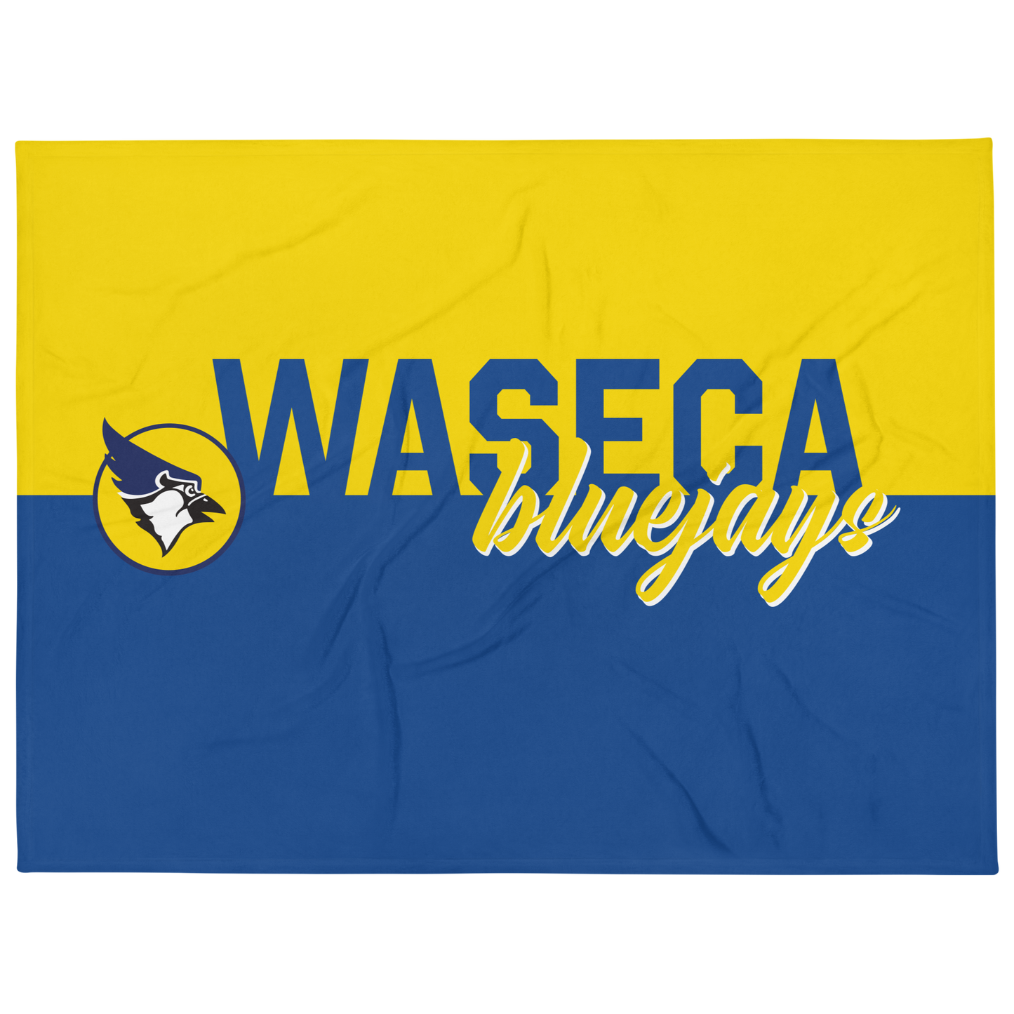 Waseca Bluejays Logo Silky Soft Blanket