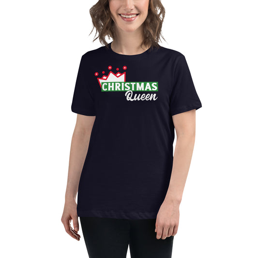 Christmas Queen - Funny Couple Christmas - Women's Relaxed T-Shirt