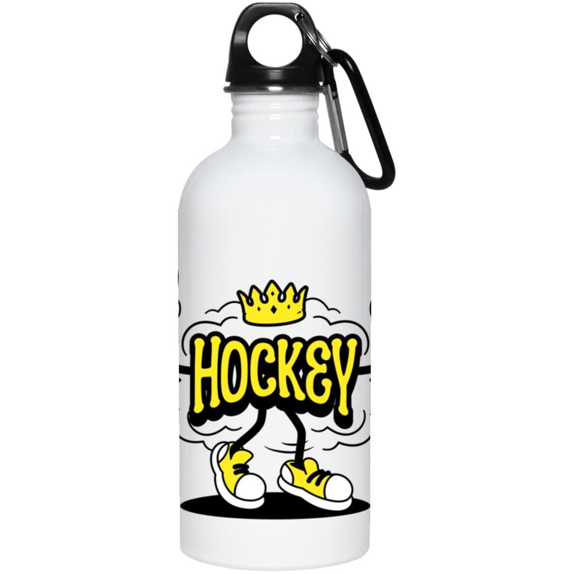 Funny Hockey Gift - Hockey King Sports Water Bottle - Hockey Gift for Kids