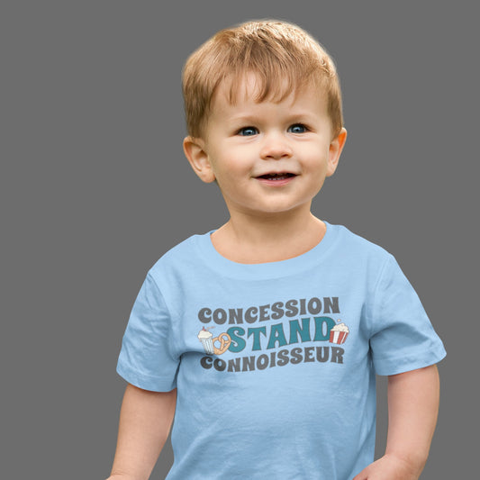 Funny Toddler T-shirt - Sports Fan Toddler Gift - Concession Stand Connoisseur