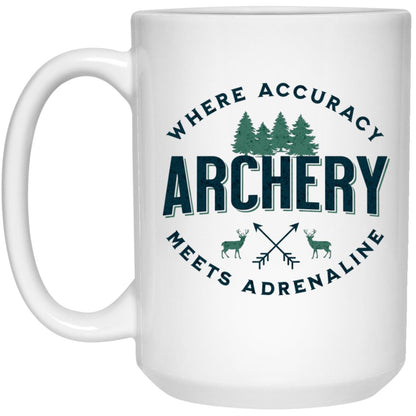 Archery Enthusiast 15 oz Coffee Mug - Gift for Archer - Archery Gifts - Archery Sayings