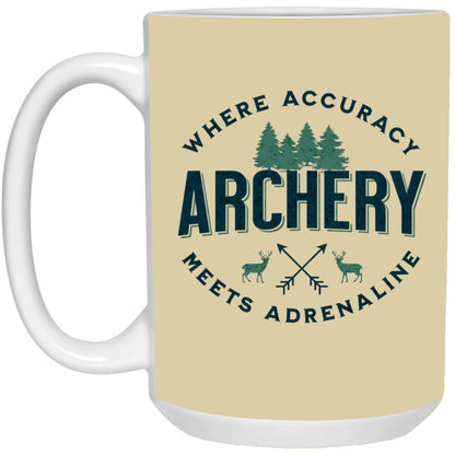 Archery Enthusiast 15 oz Coffee Mug - Gift for Archer - Archery Gifts - Archery Sayings