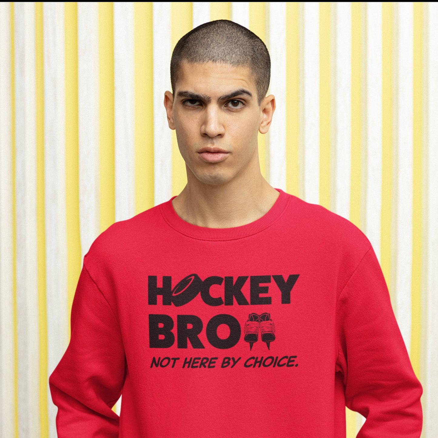 ADULT Hockey Brother Sweatshirt | Hockey Bro | Funny Bro Shirt | Hockey Bro | Funny Hockey Shirt