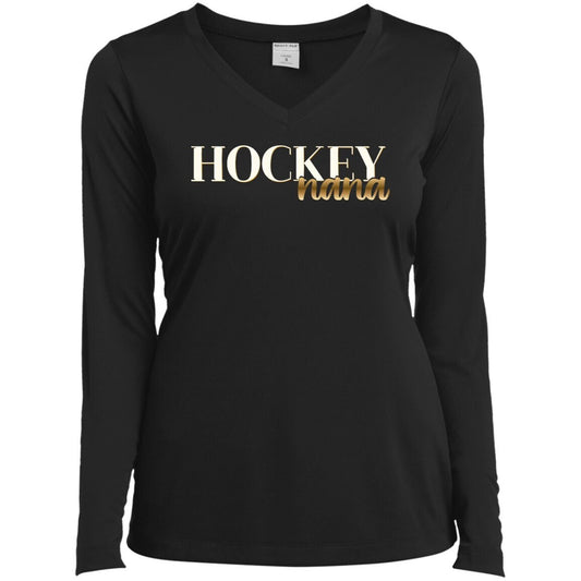 Hockey Nana Gift | Hockey Grandma | Hockey Nana Shirt | Sports Nana | Hockey Shirt | Hockey Bling | Hockey Shirt V-neck