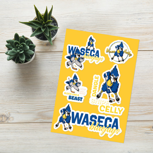 Waseca Hockey Sticker Sheet