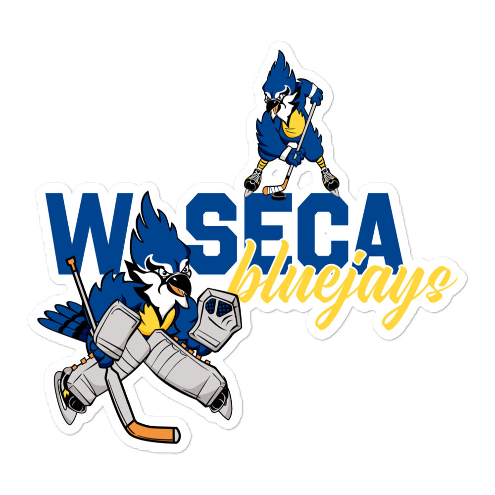 Waseca Bluejay Hockey Stickers